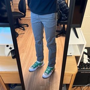 American Eagle Gray Khaki Pants